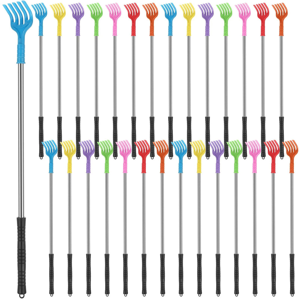 28 Pcs Back Scratchers Bulk Plastic Scratcher Long Handled Shoe Horn Stainles...