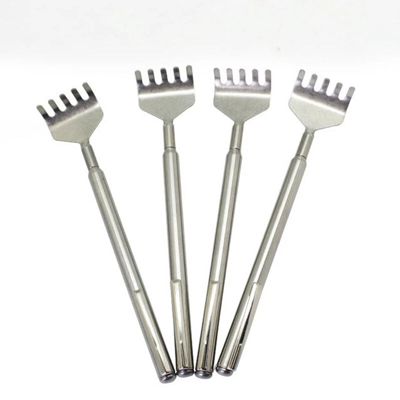 Metal Stainless Steel Back Scratcher Telescopic Extendable Itching Aid Extender