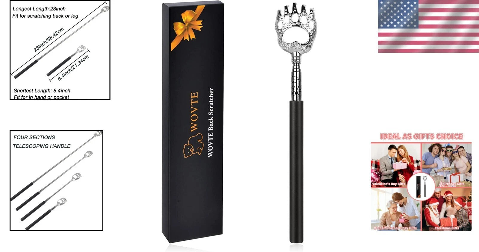 Elegant Bear Claw Back Scratcher - Perfect for Holidays and Special Occasions