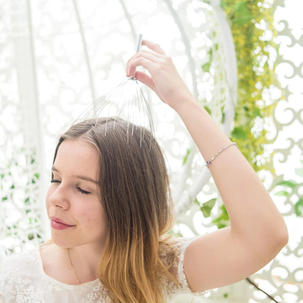USAGA 28 Fingers (3rd Generation) Head Massager, Scalp Head...