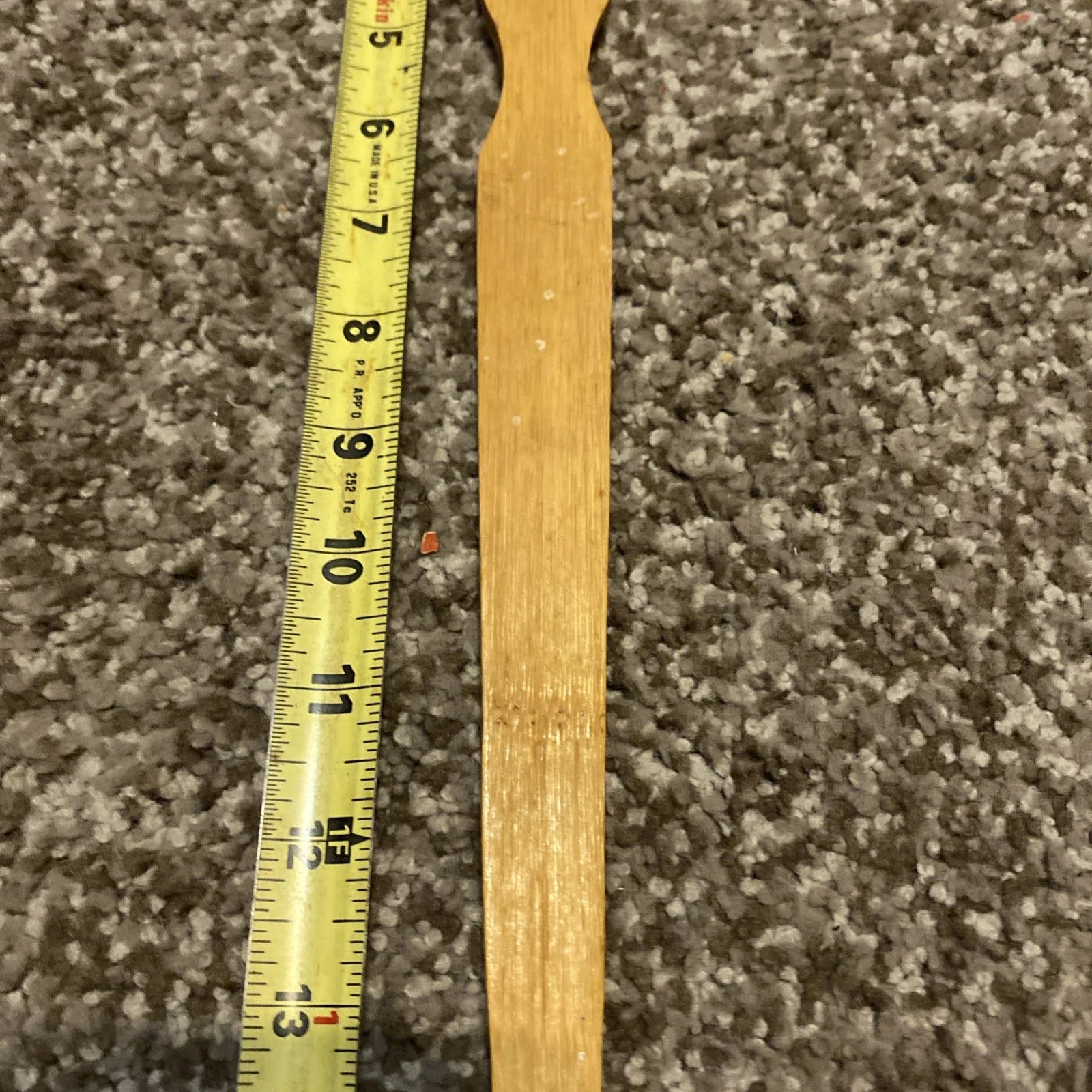 Vintage Solid Wood 19" Back Scratcher - Hand Carved W Massage Wheel Exc Cond