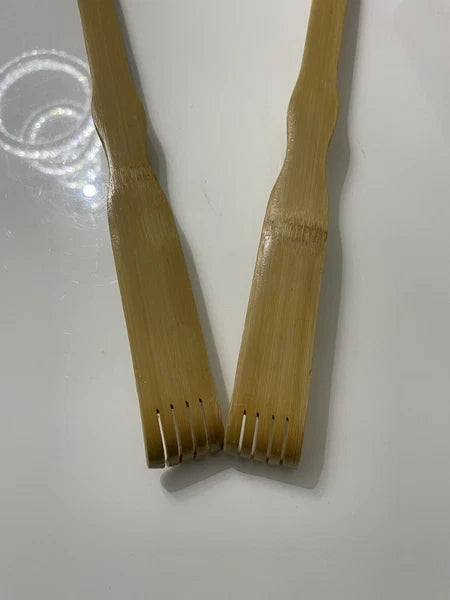 3 PCS Natural Bamboo Back Scratcher Long Reach Pick Itch Relief Tool Portable US