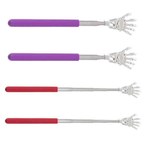 4 Pcs Massage Scratcher Back Massager Telescoping Child Portable Hand