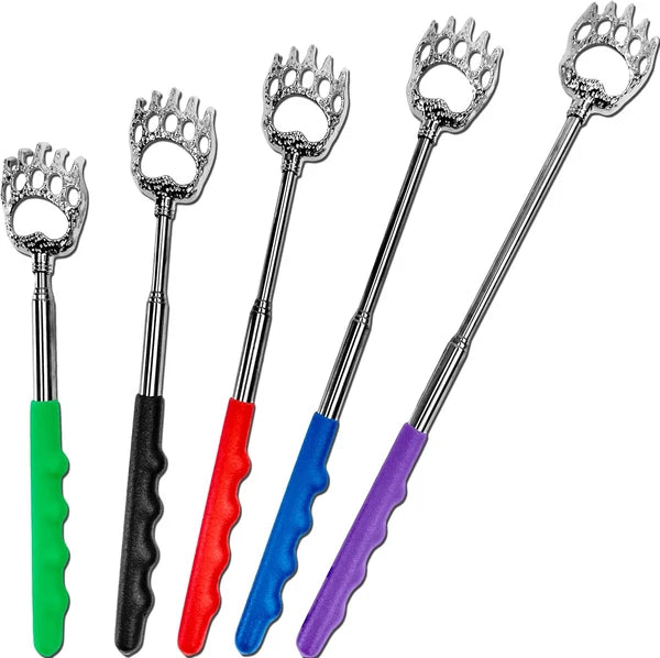 5 Pack Telescoping Back Scratcher - Extendable Telescope Back Scratchers - Bear