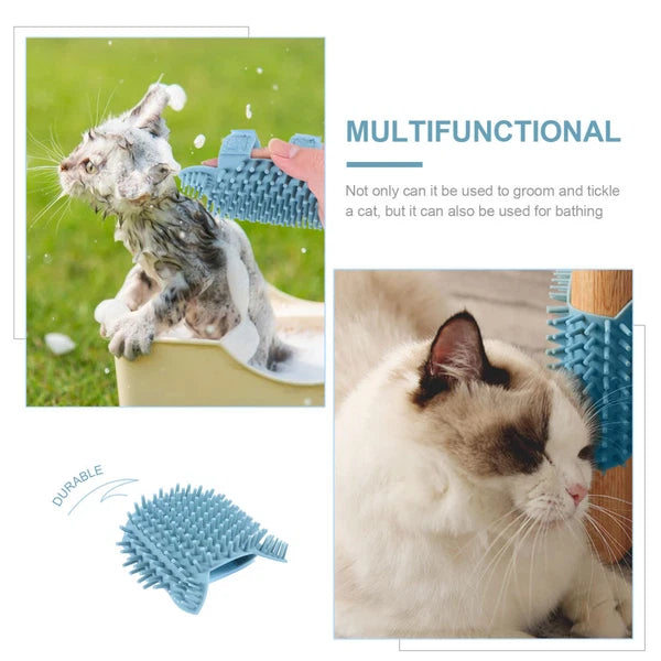 Wall Cat Scratcher Cat Brushes for Indoor Cats Massage Comb Pet Grooming Brush