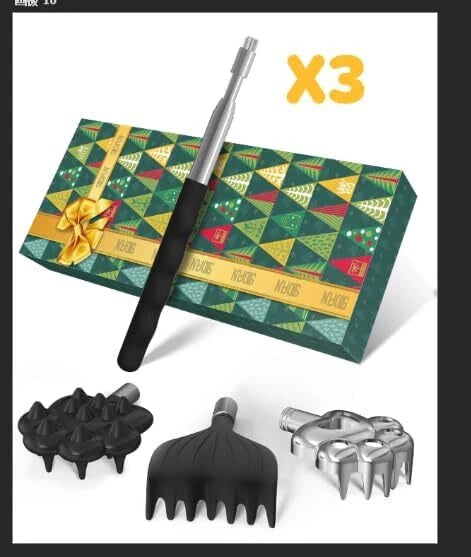 Back Scratcher Metal Portable Telescoping Extendable - Gift Items Best Massager