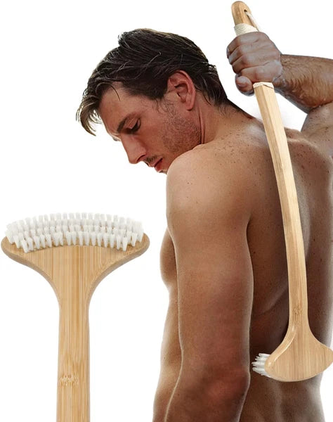 Back Scratcher for Men, 22'' Oversized Bamboo Body Scratcher with Long Curved