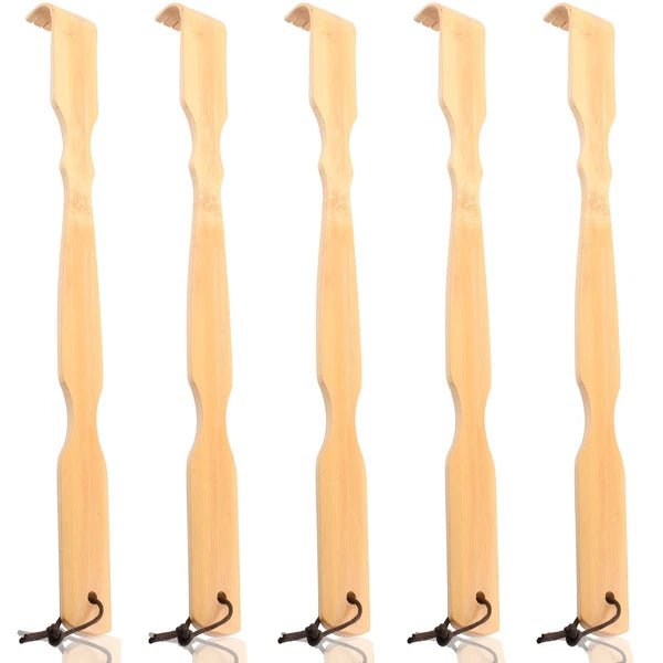 Wooden Bamboo Back Scratcher, 17" Natural Handmade Back-Scratchers for Men an...