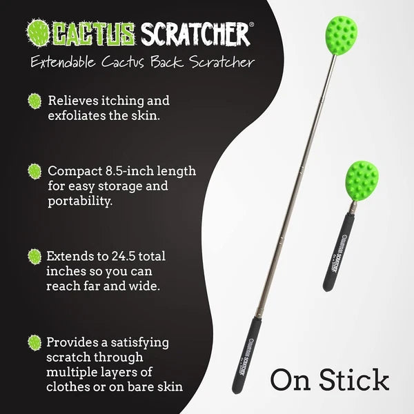 Extendable Back Scratcher 24.5” - Double-Sided Tool for Instant Itch Relief