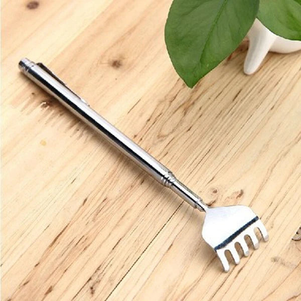 Metal Stainless Steel Back Scratcher Telescopic Extendable Itching Aid Extender