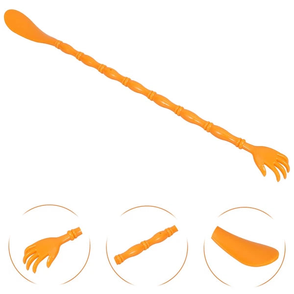 2 Pcs Itchy Claw Shoe Horn Back Scratcher with Massager for Itching