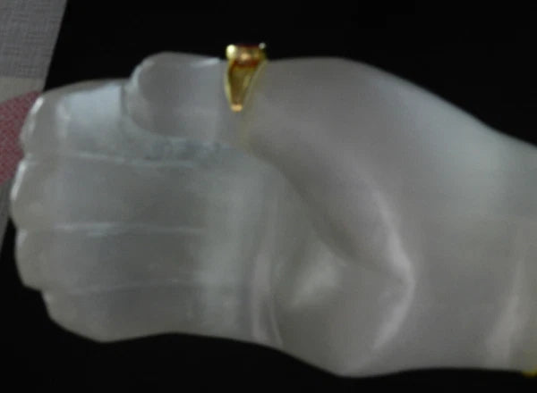 INCREDIBLE RARE JADE STONE BACK SCRATCHER with BRASS STAND 2 SEMI PRESIOUS STONE