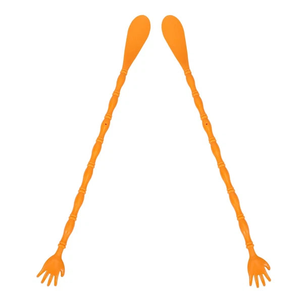 2 Pcs Itchy Claw Shoe Horn Back Scratcher with Massager for Itching