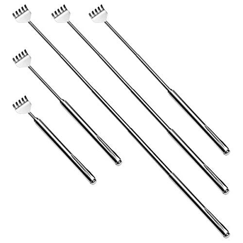 8Pack Telescoping Back Scratcher Extendable Metal Back Scratcher for Itch Relief