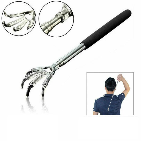 Back Scratcher Telescopic Eagle Claw Metal Extendable Back Massager Portable