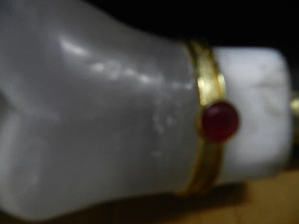 INCREDIBLE RARE JADE STONE BACK SCRATCHER with BRASS STAND 2 SEMI PRESIOUS STONE