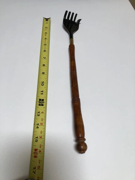 Long Back Scratcher and Shoe Horn 16 Inches Hand Carved Wood
