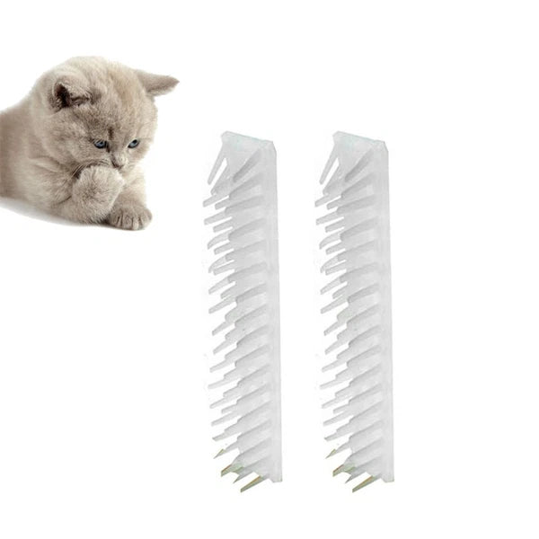 2 Pcs Cat Massager Corner Hair Scratcher Cats Pet Grooming Brush