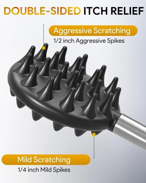 Telescoping Back Scratcher with 4 Detachable Heads - Ideal Gift for Any Occasion