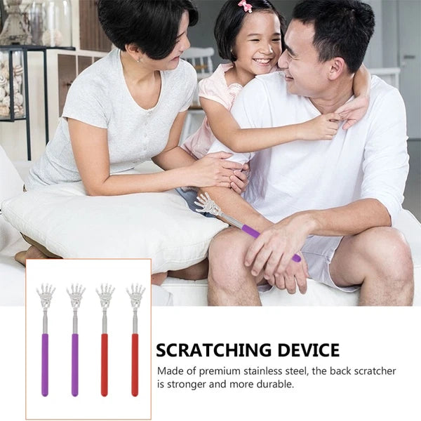 4 Pcs Massage Scratcher Child Telescoping Back Massager Portable Extendable