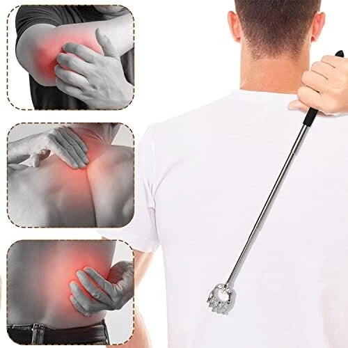 4 Pack Telescoping Back Scratchers Extendable Back Massager for Adults