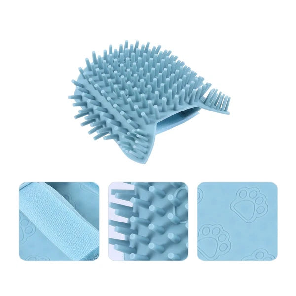 Wall Scratcher Cat Silicone Massage Brush Bridegroom Brushes for Grooming