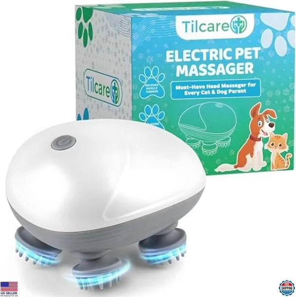 Handheld Electric Pet Massager for Dogs & Cats - Relieves Tension & Stiffness