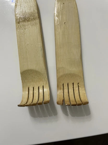 3 PCS Natural Bamboo Back Scratcher Long Reach Pick Itch Relief Tool Portable US