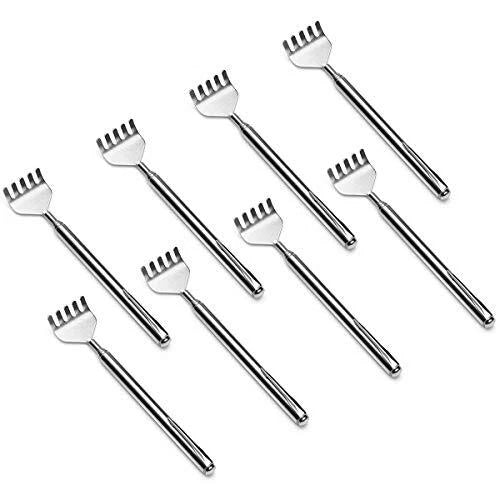 8Pack Telescoping Back Scratcher Extendable Metal Back Scratcher for Itch Relief