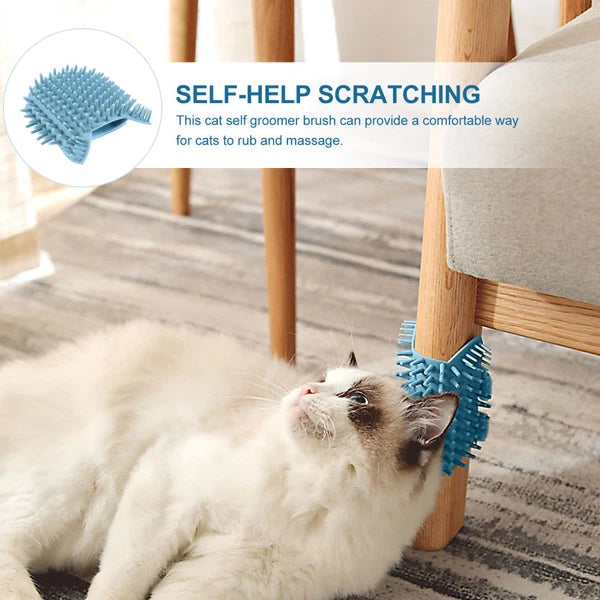 Wall Cat Scratcher Cat Brushes for Indoor Cats Massage Comb Pet Grooming Brush