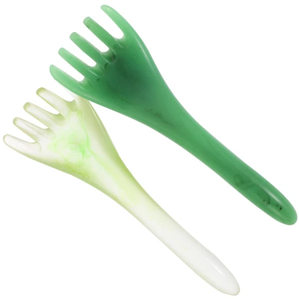 2 Pcs Head Therapy Comb Massage Claw Miss Scalp Scratcher Massager Hair Gua Sha