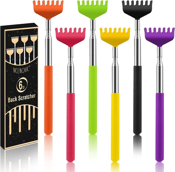 6Pack Back Scratcher,Small Funny Gifts, Stocking Stuffers for Women Men,Prize..