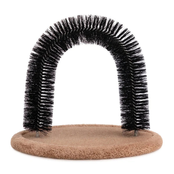 Self Grooming Cat Arch Brush Toy | Massager & Scratcher | Reduces Shedding