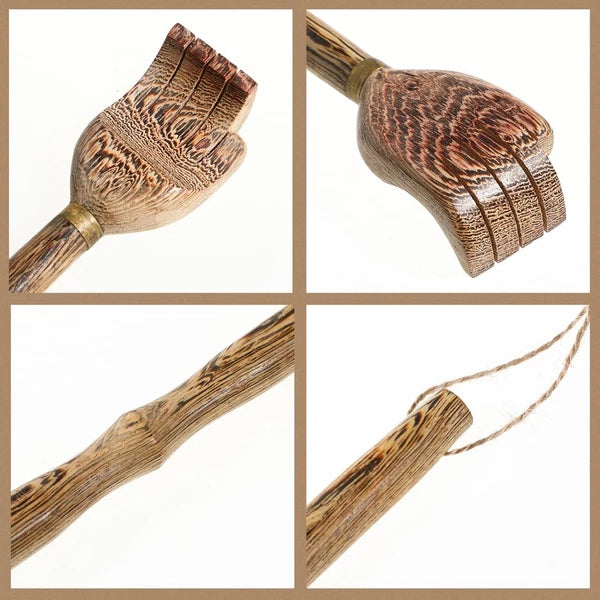 1Pcs Wood Back Scratcher Traditional Wooden Back Scratcher for Men