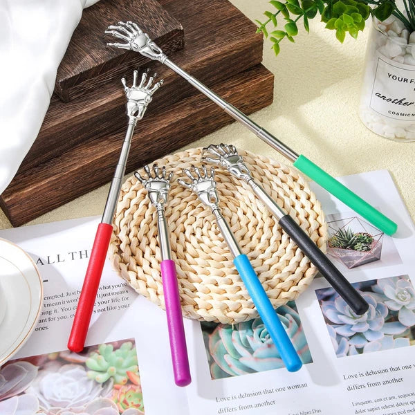 100 Pieces Back Scratchers Telescoping Back Scratcher Bulk for Women Men Skul...