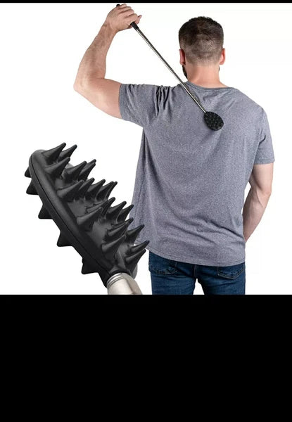 TUKUOS Telescoping Back Scratcher with 3Pcs Detachable Scratching Heads