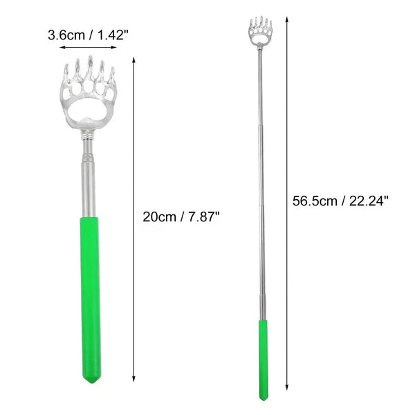 BEAR CLAW BACK SCRATCHER METAL EXTENDING EXTENDABLE MASSAGER PORTABLE TELESCOPIC