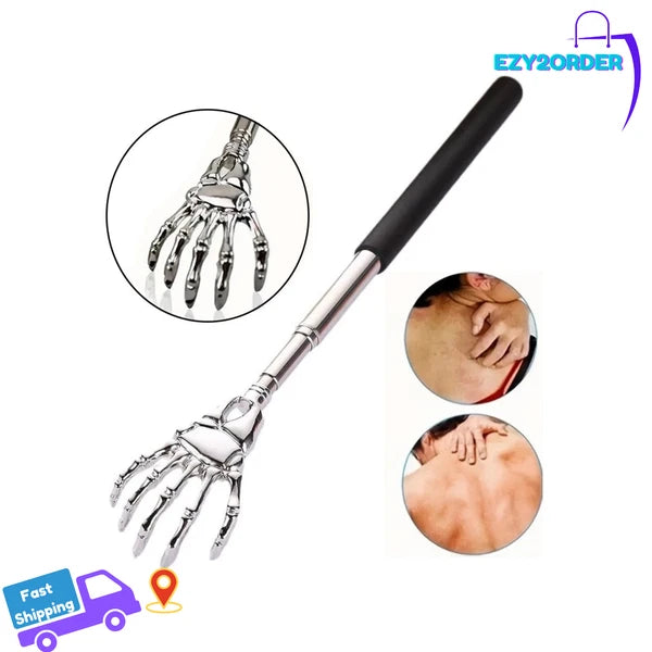 Telescopic Stainless Steel Back Scratcher Massager Tool for Relaxation