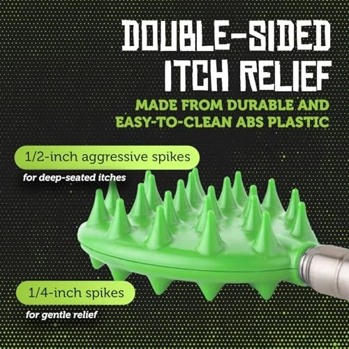 Extendable Big Back Scratcher, Long Stick Double Extendable Big Stick Green
