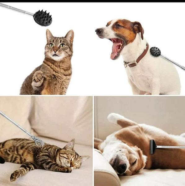TUKUOS Telescoping Back Scratcher with 3Pcs Detachable Scratching Heads