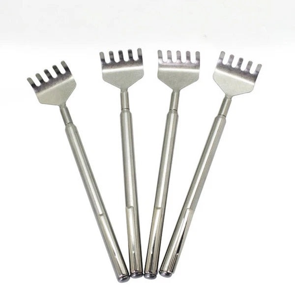 Metal Stainless Steel Back Scratcher Telescopic Extendable Itching Aid Extender