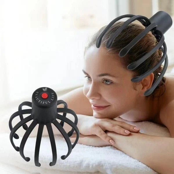 Electric Scalp Massager with 3 Modes, 360 Degree Head Massager, Cordless Port...