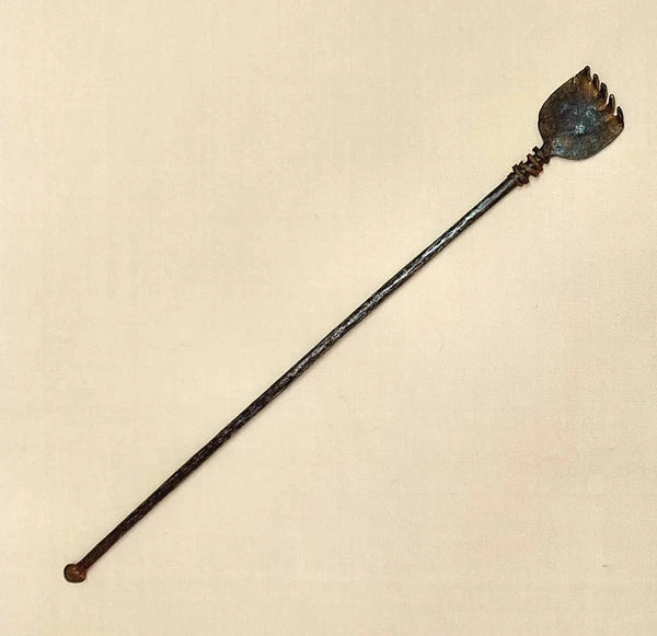 Rare Vintage Iron Back Scratcher Collectible.