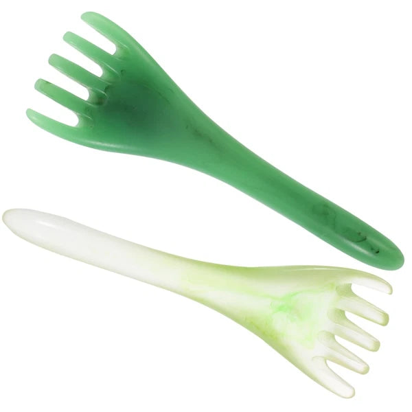 2 Pcs Head Therapy Comb Massage Claw Miss Scalp Scratcher Massager Hair Gua Sha