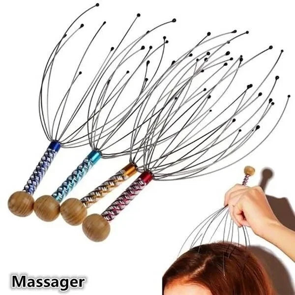 Scalp Massage Head Massager Stress Scratcher Neck Relax Relief