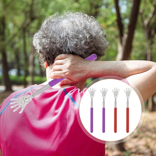 4 Pcs Massage Scratcher Telescoping Child Curved Back for Elderly Scratchers