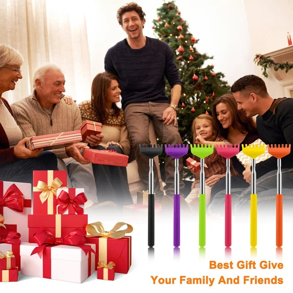 NICEMOVIC 6 Pack Back Scratcher, Stocking Stuffers for Women Men, White Elephant