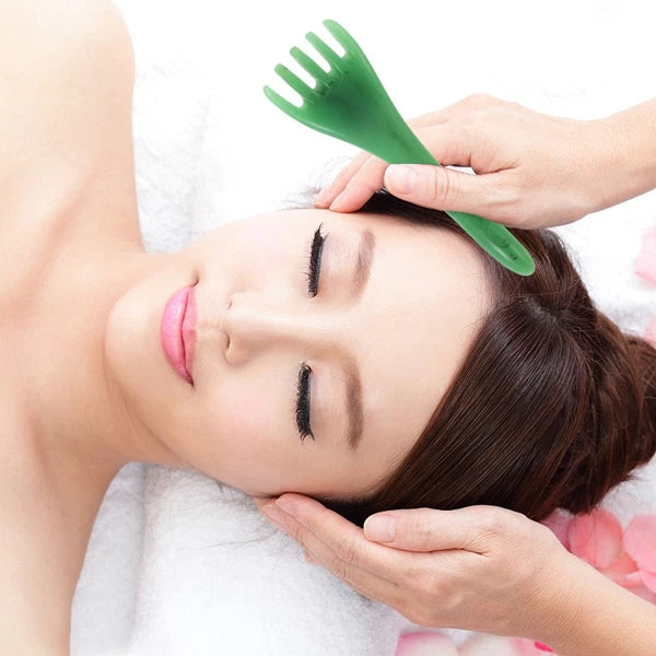 2 Pcs Head Therapy Comb Massage Claw Scalp Scratcher Massager Resin Miss Tool