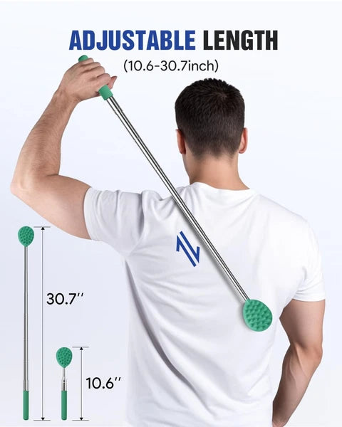 Gelibo Telescoping Back Scratcher with 5Pcs Detachable Heads,Fathers Day Dad ...