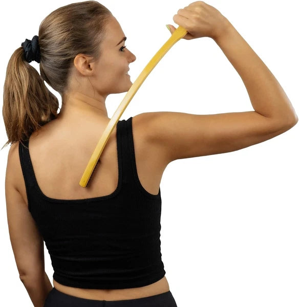 Lightweight Bamboo Back Scratcher - Versatile Intensity for Custom Itch Relief